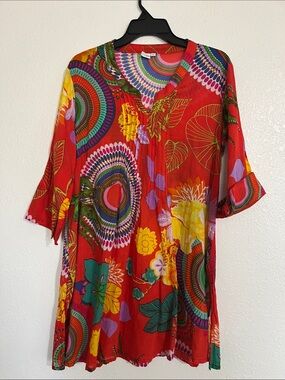 100% cotton tunic top